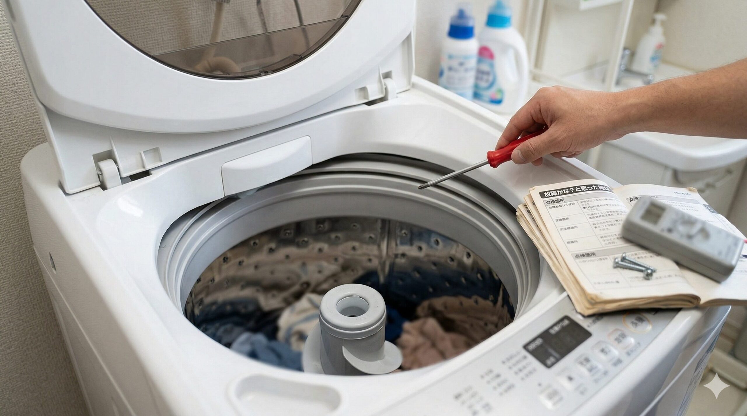 洗濯機修理の判断基準と対処法｜故障かな？と思った時のチェックリスト